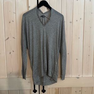 Vince Heather Gray V-Neck Top